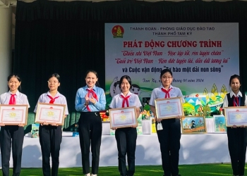 Hội Đồng đội Tam Kỳ phát động chương trình “Thiếu nhi Việt Nam – Học tập tốt, rèn luyện chăm”